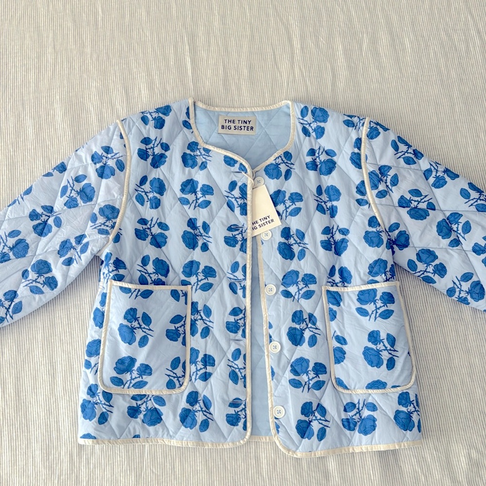 Tiny Big Sister Roses Jacket NWT